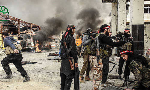 terroristas en Ghouta Oriental Estados Unidos busca aliviar la situación de los “armados” en Ghouta Oriental